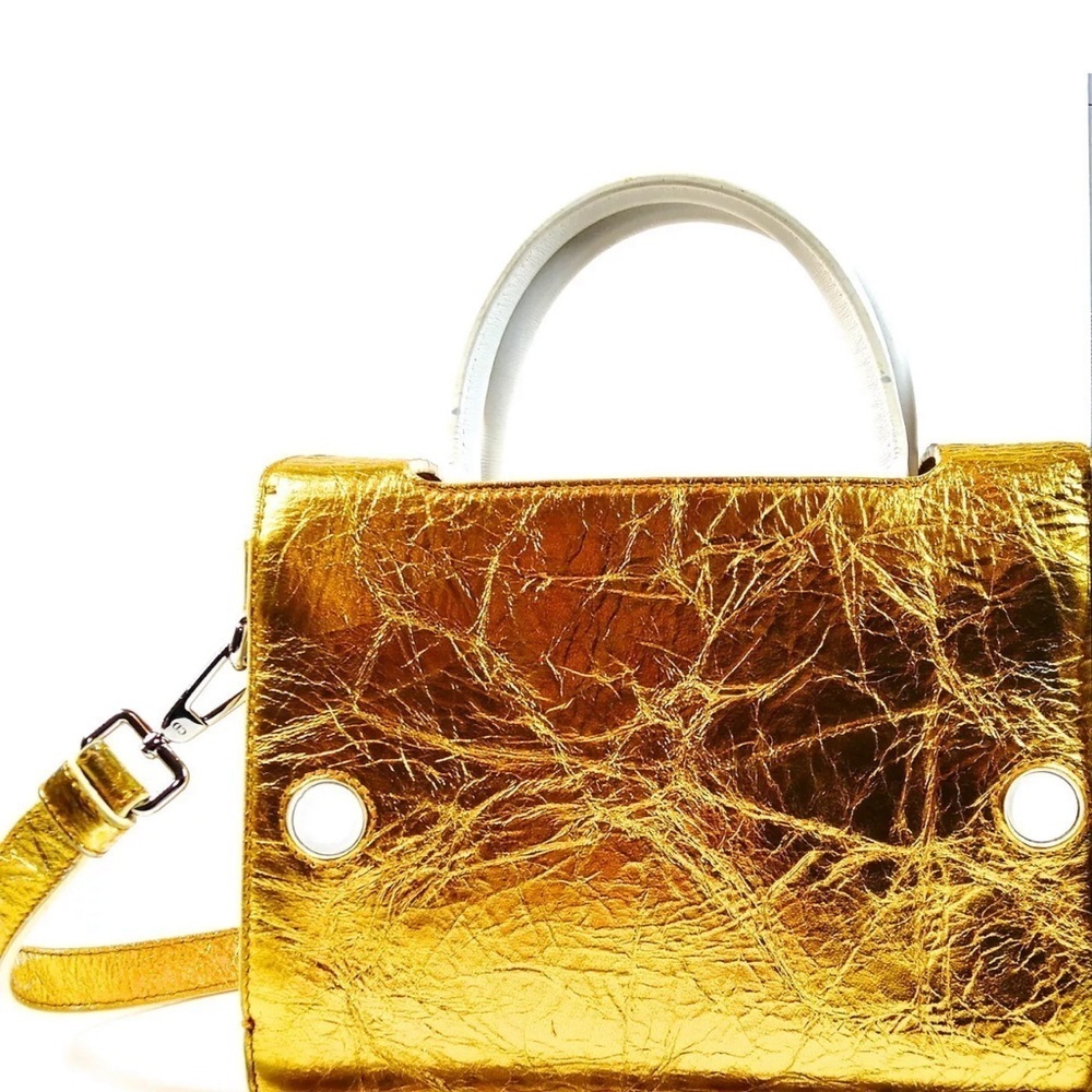 Christian Dior Diorever gold foil bag. Beautiful! With strap. - Picture 2 of 11